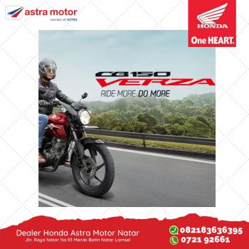 New CB150 Verza Kini Semakin Gagah Beli di Astra Motor Natar
